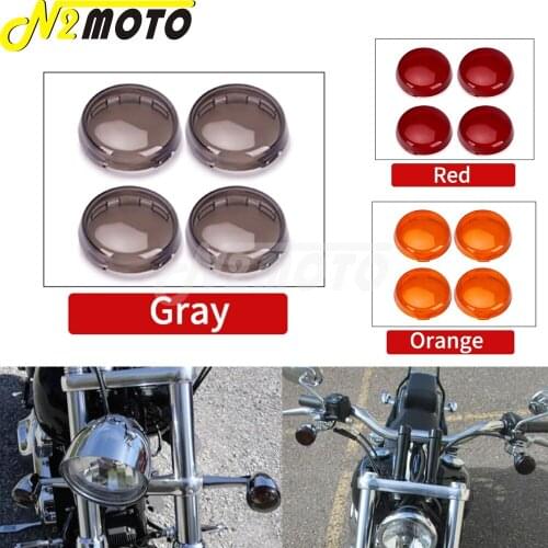 ABS Plastic Motorcycle Turn Signal Indicator Flasher Lens Cover For Harley Softail Road King Electra Ultra Road Glide 1986-2018