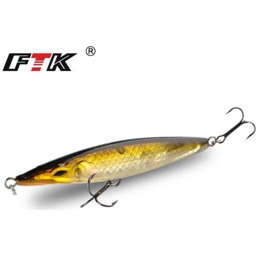 FTK Floating Fishing Pencil Lure Artificial Hard Bait Long Casting Stickbait Topwater Fishing Wobblers 90mm/110mm/130mm/150mm