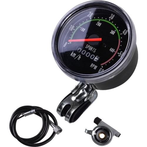 Universal Bike Speedometer 26 Inch Wheels Bicycle Speedometer Bike Cycling Odometer Mechanical Round Gauges Stopwatch