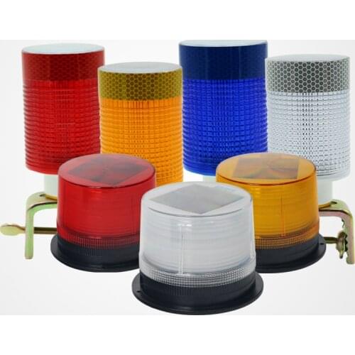 1pc barricade flashing LED Road accident construction Red, green and yellow warning tower light Solar strobe light