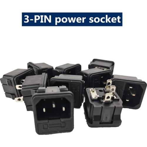 10pcs/ 3-PIN power socket, stage light power interface