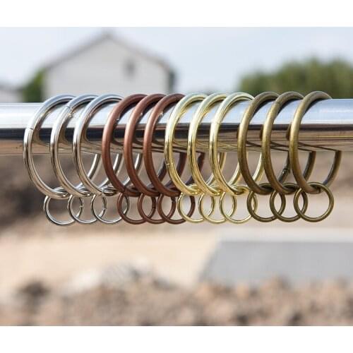 10pcs 32/37mm Metal Curtain Ring Hanging for Shower Bedroom Living room O Type Curtain Buckle Home Window Decorative Hardware