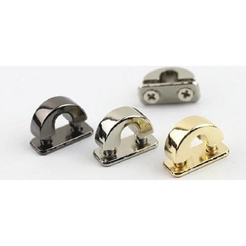 10pcs luggage and handbag hardware accessories, bag strap chain, arch link buckle handle ring on both sides