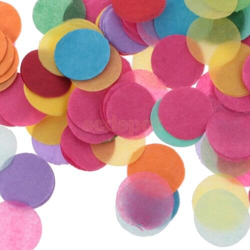 1000 Pieces Pack Colorful Round Sprinkles Flame Retardant Paper Table Wedding Throwing Confetti Party Decorations 25mm