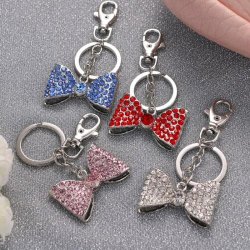 2018 NoEnName_Null New girls lovely sweet bowknot bag key ring free of freight