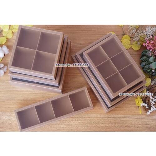 4 Drawer Kraft paper Mid-Autumn Festival Moon cake box Frosted transparent Egg-Yolk Puff pastry Packaging Boxes