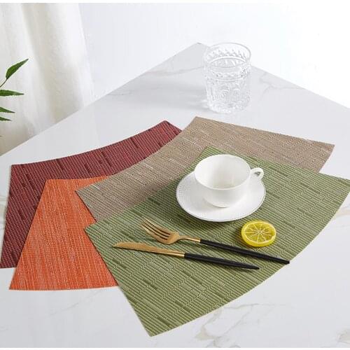 7Pcs Fan-shaped Hotel Home Restaurant Placemats Vinyl Heat Resistant Table Mats Non-slip Placemat Cup Coaster Tableware