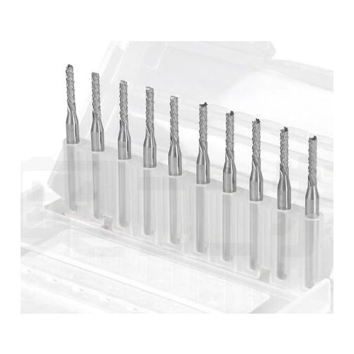 8pcs Coat Carbide 0.8-2.5mm PCB cone cutter left spiral milling cutterCarbide Tools, CNC Cutting Bits, Milling Cutters Kit