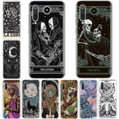 Witches moon Tarot Mystery totem) Phone Case For Xiaomi Redmi Mi Note 8 9 10 CC9 9T A1 A2 A3 Lite Pro 6X 5X F1 CC9E Coque Cover