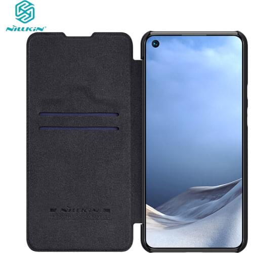 For Xiaomi 11 Lite 5G NE Flip Case Nillkin Qin Leather Flip Cover Card Pocket Wallet Book Case For Xiaomi Mi 11 Lite Phone Bag