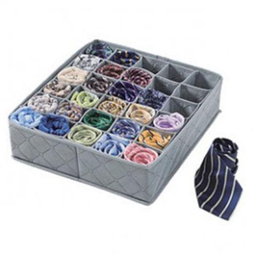 Home Clothing Storage Box 30 Cells Foldable Bamboo Charcoal Underwear Socks Drawer Organizer Closet Organizer Storage Box Gary