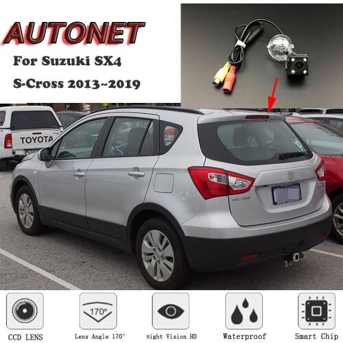 AUTONET Backup Rear View camera For Suzuki SX4 S-Cross 2013~2019 Night Vision/license plate camera/parking Camera
