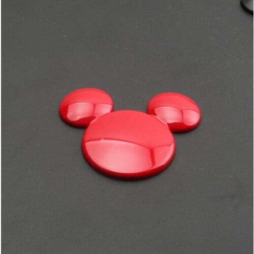 Car window decoration ears metal car stickers 3D stereo creative car logo Mickey Minnie decoration stickers