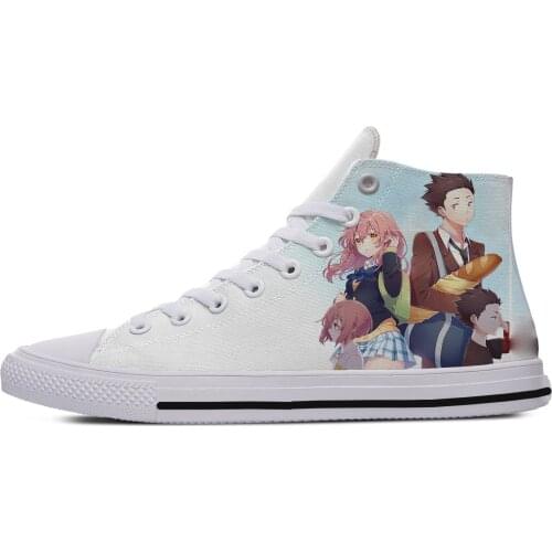 Hot Cool Fashion Funny High Quality Sneakers Handiness Casual Shoes For Men Women 3D Print Anime Koe no Katachi A Silent Voice