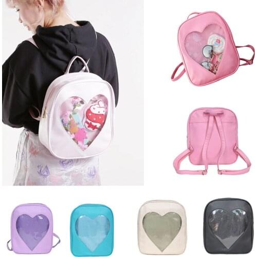 Cartoon Kindergarten Schoolbag Pu Heart Backpack High Capacity Bag Trixie Backpack Zainetto bimba Sheer Cute Multicolor Backpack