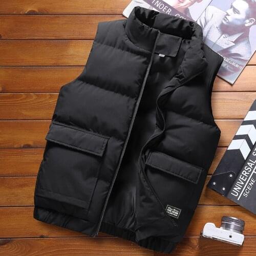 Men Vest Brand Clothing Vest Jacket Mens Autumn Warm Sleeveless Jacket Male Winter Casual Waistcoat Men Vest Plus Size