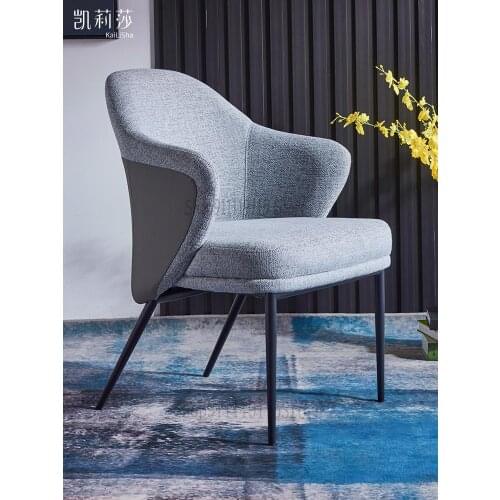 Nordic Light Luxury Dining Chair Modern Simple Net Red Book Chair Leisure Home Chair Restaurant Hotel Armchair Make Up Chair