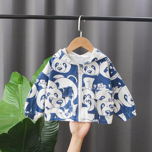 2021 New Spring Autumn Fashion Baby Clothes Boys Girls Cotton Printe Coat Causal Jacket Infant Kids Top Outwear 1 2 3 4 5 Years
