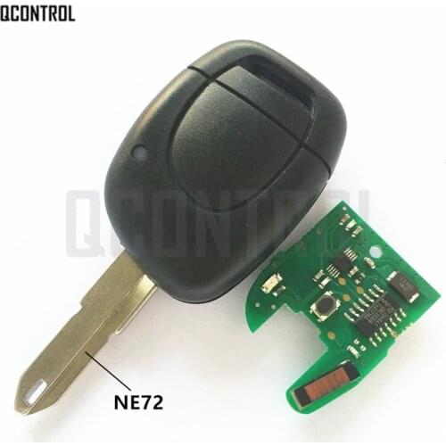 QCONTROL Car Remote Key Fit for Renault Master Kangoo Clio Twingo NE72 Blade PCF7946 Chip 433MHZ