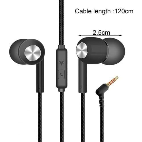 S32 Universal 3.5mm L-shaped Plug Wired Earphone for Phone