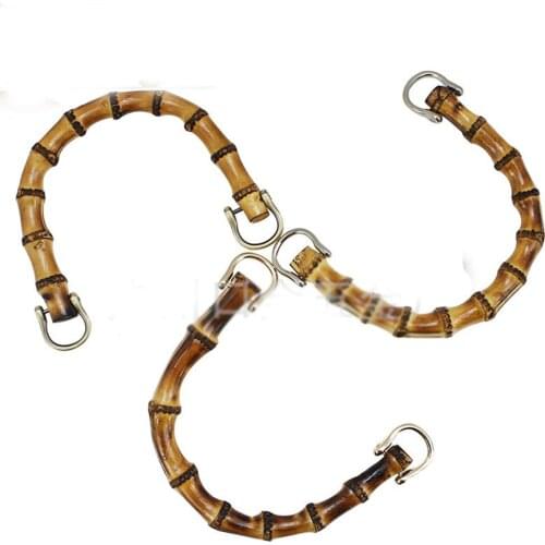 DIY women handmade bag making nature bamboo handle with clasp 10pcs/lot 15.5cm