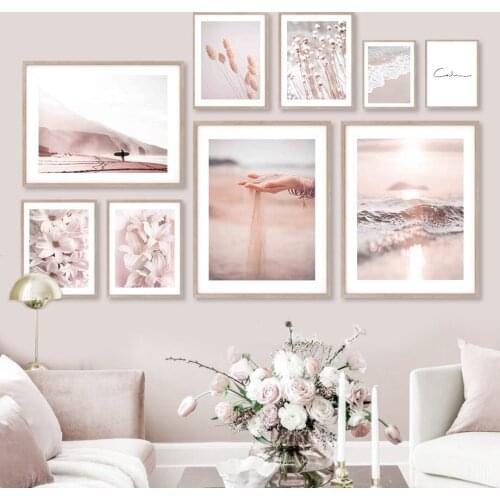 Desert Reed Daffodil Daisy Ocean Sand Wall Art Canvas Painting Nordic Posters And Prints Wall Pictures For Living Room Decor