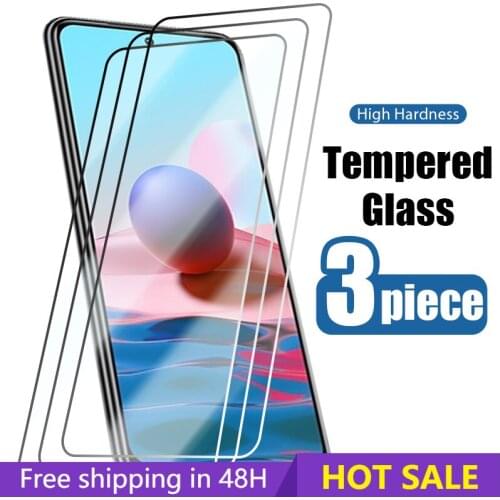 3PCS/Lot Glass for Redmi Note 10 Pro Note 10 10S Note10 Protective Glass on Xiaomi Redmi Note 9 Pro 9S 9T 9A 9C Screen Protector