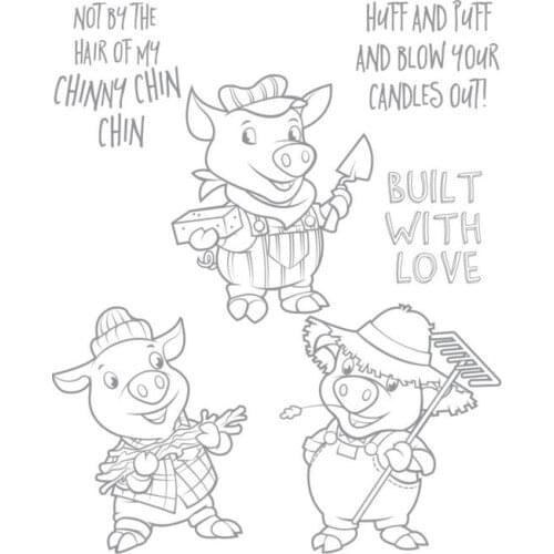 Pig Clear Stamp Or stamp for DIY Scrapbooking/Card Making/Kids Fun Decoration Supplies A192