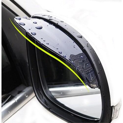 Universal Car Accessories Rearview Mirror Rain eyebrow Rain Cover for Peugeot 206 307 406 407 207 208 308 508 2008 3008-6008
