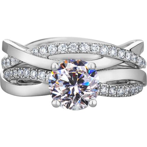 Sterling Silver S925 Rings Women Engagement Luxury Diamond Elegant Exquisite Wedding Celebrity Fine Jewelry Charm Craftsmanship