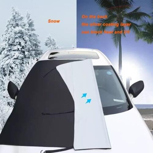 Winter Car Snow Shield Car Windshield Snow Cover Sun Shade Waterproof Protector Anti Snow Car Front Windscreen Cover