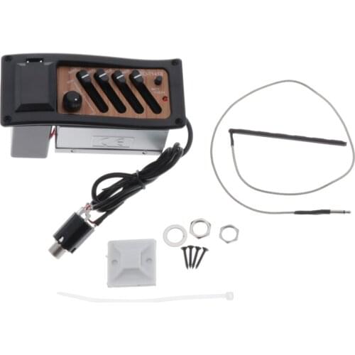 1pc Folk Guitar Pickup EQ Equalizer Pre-Amp Piezo Tuner Complete EQ-7545R