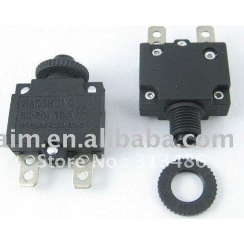 Thermal Circuit Breakers mini size thermal overload protector 10A with push button