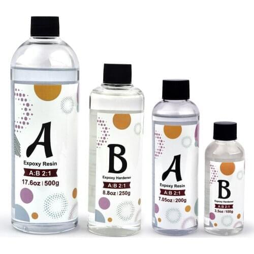 2:1 Clear Epoxy Resin AB Glue High Transparent Glue For Resin Mold Silicone Mold DIY Resin Jewelry Making Accessories 350g/750g