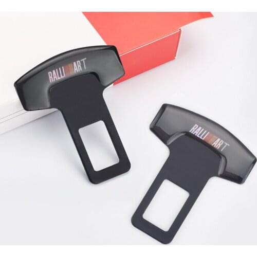 2pcs Car Belt Buckles Car Seat Safty Belt Alarm Canceler Stopper for Mitsubishi Lancer 10 RalliArt asx lancer outlander pajero