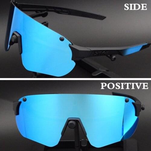 2021 4 Lens Cycling Glasses UV400 MTB Road Bike Sunglasses Running Riding Fishing Eyewear Men Women Myopia Frame Bicycle Goggles