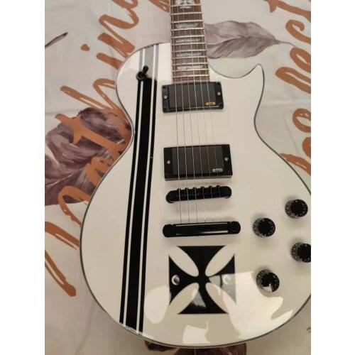 White Jazz 22 grade rosewood fingerboard electric guitar