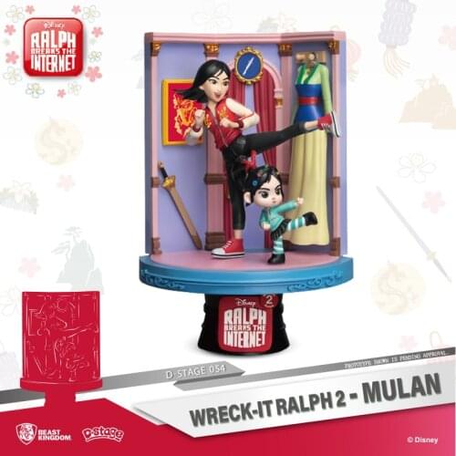 Beast kingdom Disney Wreck-It Ralph 2 Princess Hua Mulan Garage Kits Model Kits Collecting gift toys