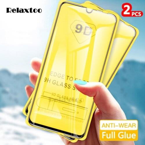 2-1Pcs 9D Curved Tempered Glass For Samsung Galaxy A10 A20 A30 A40 A50 A51 Safety Film on A 10 20 30 40 50 51 Screen Protector