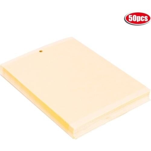 50Pcs Double-Sided Insect Yellow Catching Board Sticky Flying Insect Glue Traps Catcher Garden Double-Sided Sticky Insect Board