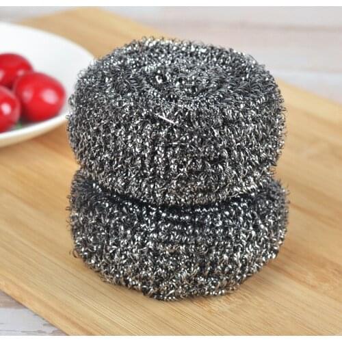Kitchen Supplies Steel Ball Home Dish Brush Pot Decontamination Kitchen Good Helper Inner Spiral 1 Pack kitchen tools cleaner