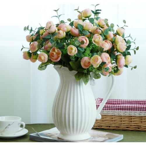 Concise Modern White Ceramics Best Selling 1200ml (3~6 Cups) Is Calibrated Vase Home Furnishing A Decoration Arts And Crafts