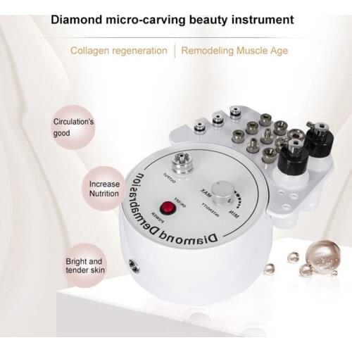Multifunction Dermabrasion Machine 3 In 1 With Sprayer Vacuum For Mottle Spot Removal Microdermabrasion Facial Machine Diamond S