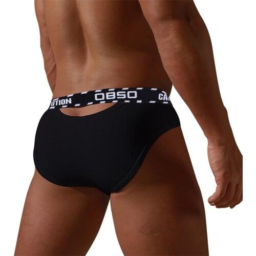 0850 New Arrival Cotton Briefs Men Gay Underwear For Man Penis Mens Panties U Convex Breathable Hollow Underware Low Waist