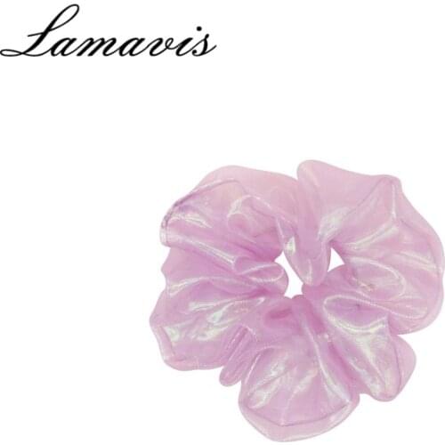 New Hair Ring Hair Accessories Mermaid Ji Hair Ring Sweet Forest Tie Hair Rope Net Red Girl Organza Large Intestine Ring French