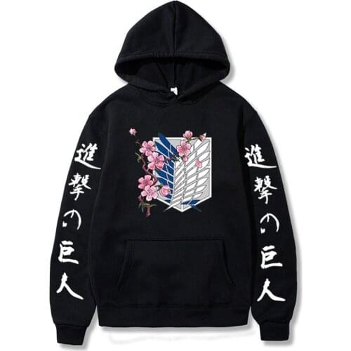 Japan Anime Attack on Titan Print Men Hoodies Sweatshirts Hoodie Patchwork Thin Clothing Hip Hop Streetwear Tops Women Hoodies