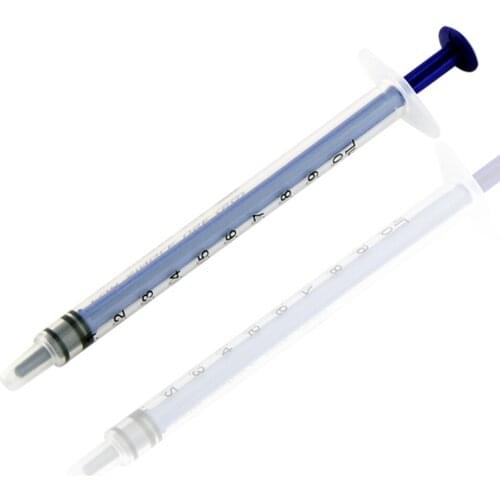 20pcs/set 1ML Plastic Disposable Injector Syringe For Refilling Measuring Nutrient For Oil Or Glue Applicator Measuring Syringe
