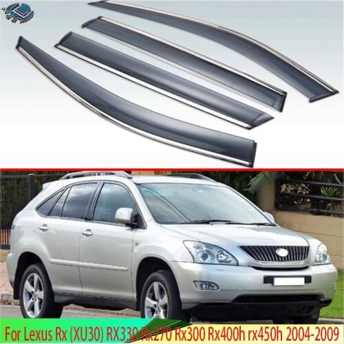 For Lexus Rx (XU30) RX330 Rx270 Rx300 Rx400h rx450h 2004-2009 Harrier Plastic Exterior Visor Vent Shades Window Sun Rain Guard
