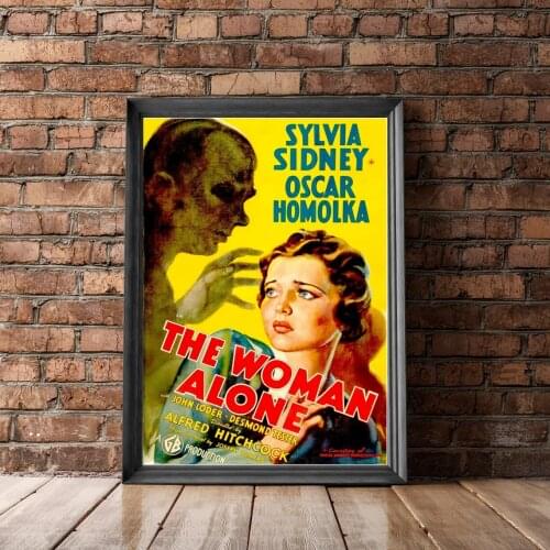 Sabotage (1936) Poster British Espionage Thriller Film Wall Decor Retro Cinema Sylvia Sidney Oskar Homolka Print The Woman Alone