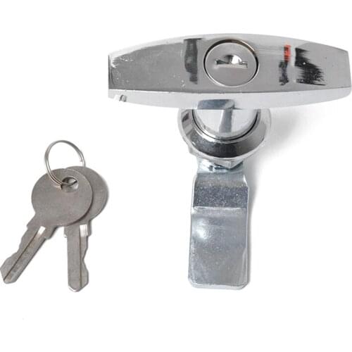 Turn T-Handle Lock with keys for Trailer Caravan ToolBox Distribution box Truck RV